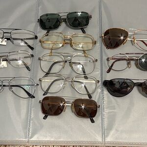 Men’s collection of aviator eyeglass frames sunglasses modern & vintage new used